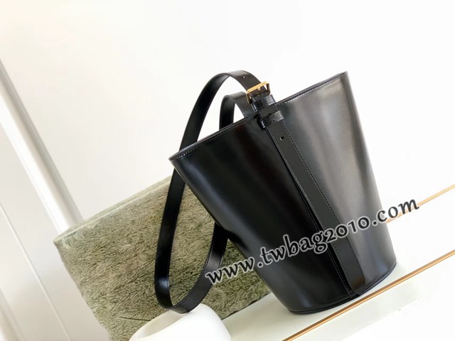 Celine專櫃2023新款BUCKET TRIOMPHE牛皮革水桶包 賽琳凱旋包系列水桶包 sldj2340